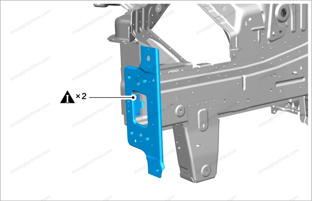 Upper front bumper mounting bracket — BYD BYD Atto 3 — OE 13496355-00, SC2E-2803115M