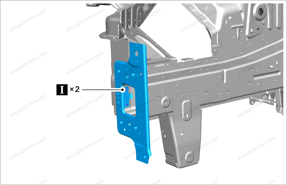 Upper front bumper mounting bracket — BYD BYD Atto 3 — OE 13496355-00, SC2E-2803115M