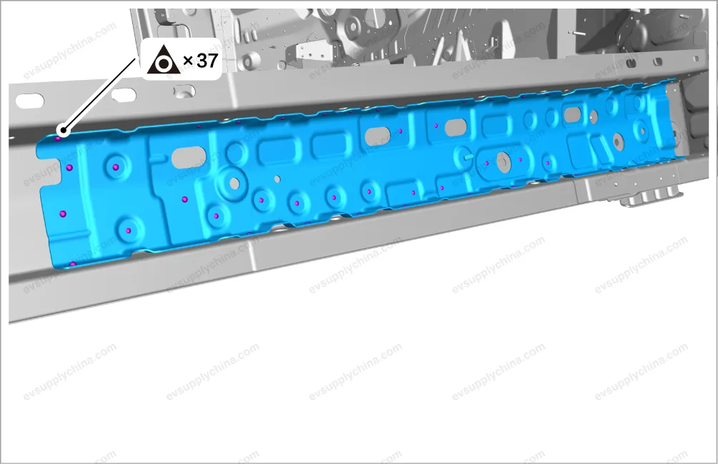 Right rear door skirt panel body — BYD BYD Atto 3 — OE 13732624-00, SC2E-5402861