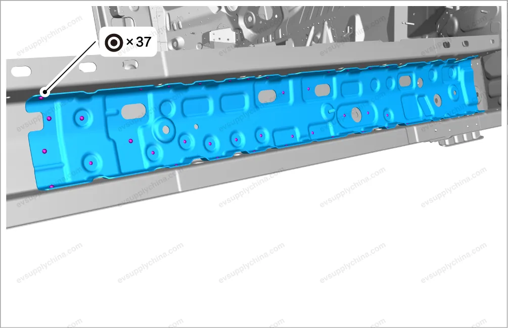 Right rear door skirt panel body — BYD BYD Atto 3 — OE 13732624-00, SC2E-5402861