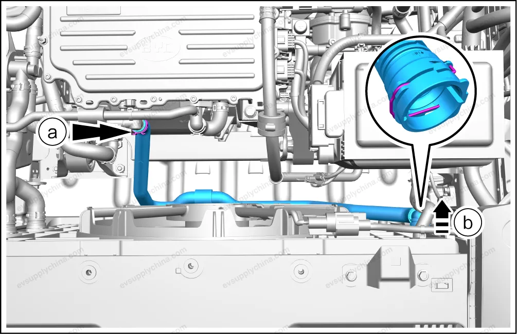 Cooling water pipe assembly — BYD BYD Atto 3 — OE 13253857-00, SC2E-8101280