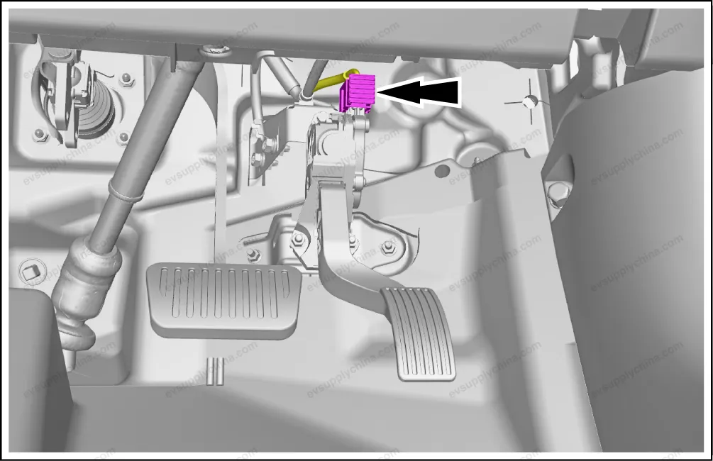 Electronic accelerator pedal assembly — BYD BYD Atto 3 — OE 13451442-00, TA-1108010J