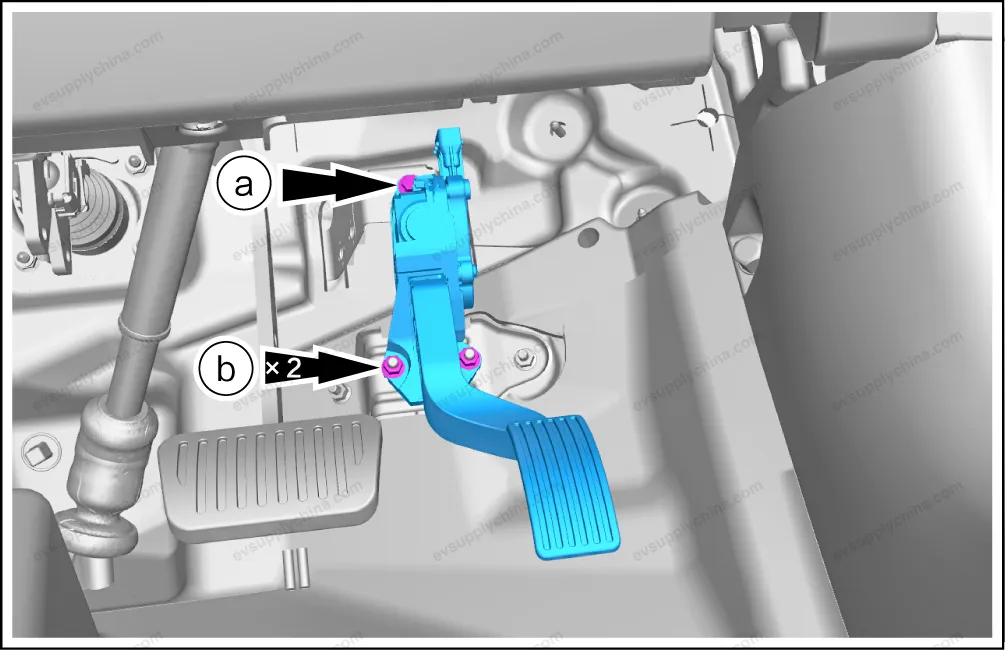 Electronic accelerator pedal assembly — BYD BYD Atto 3 — OE 13451442-00, TA-1108010J