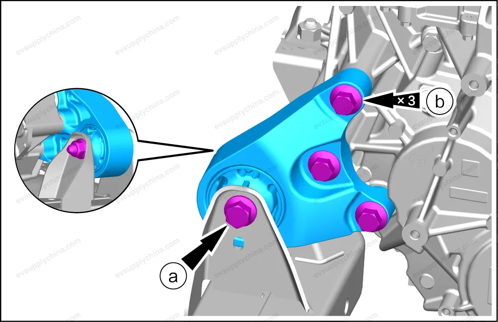 Powertrain left suspension mount assembly — BYD BYD Atto 3 — OE 13252893-00, TA30-1001500A