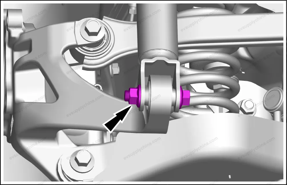 Left rear steering knuckle - after-sales package — BYD BYD Atto 3 — OE 14735238-00, SC2EM-2404101HW