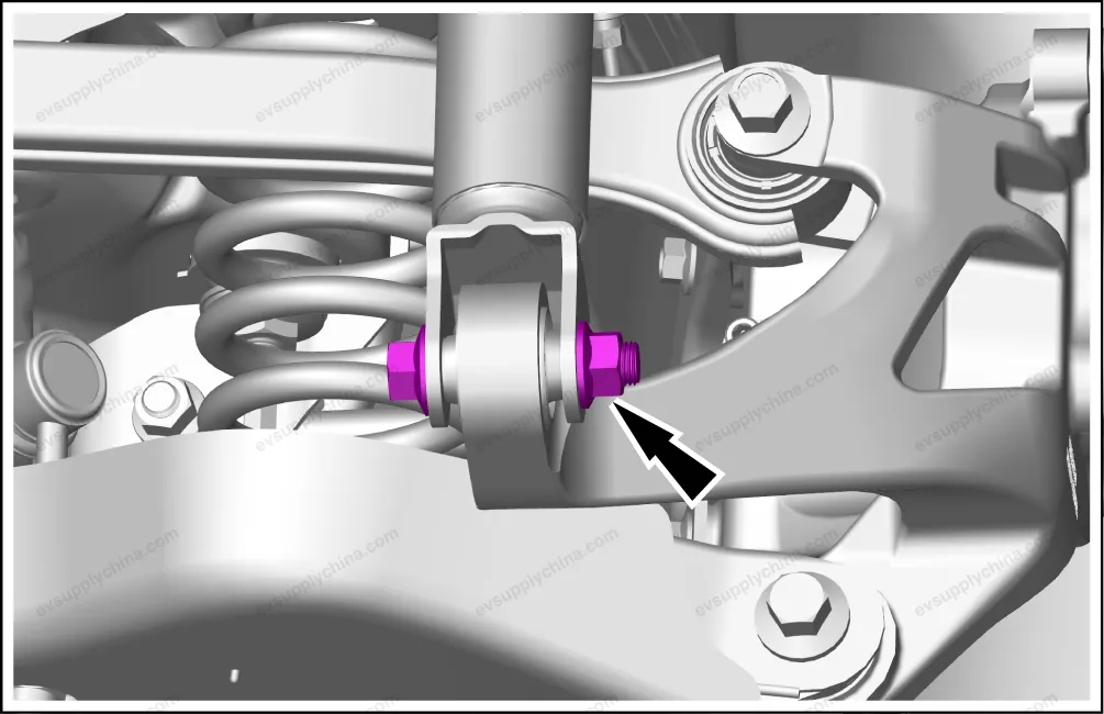 Left rear steering knuckle - after-sales package — BYD BYD Atto 3 — OE 14735238-00, SC2EM-2404101HW