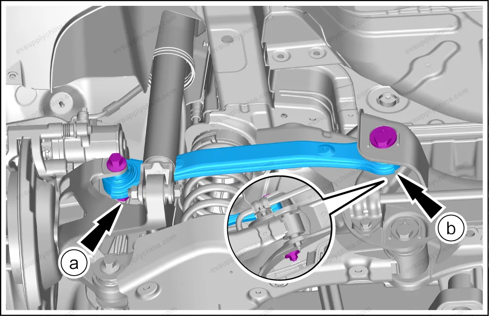 Rear suspension control arm assembly — BYD BYD Atto 3 — OE 13437988-00, SC2E-2914080A