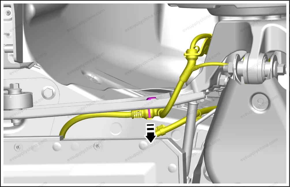 Rear suspension left traction arm assembly — BYD BYD Atto 3 — OE 13437987-00, SC2E-2914100A