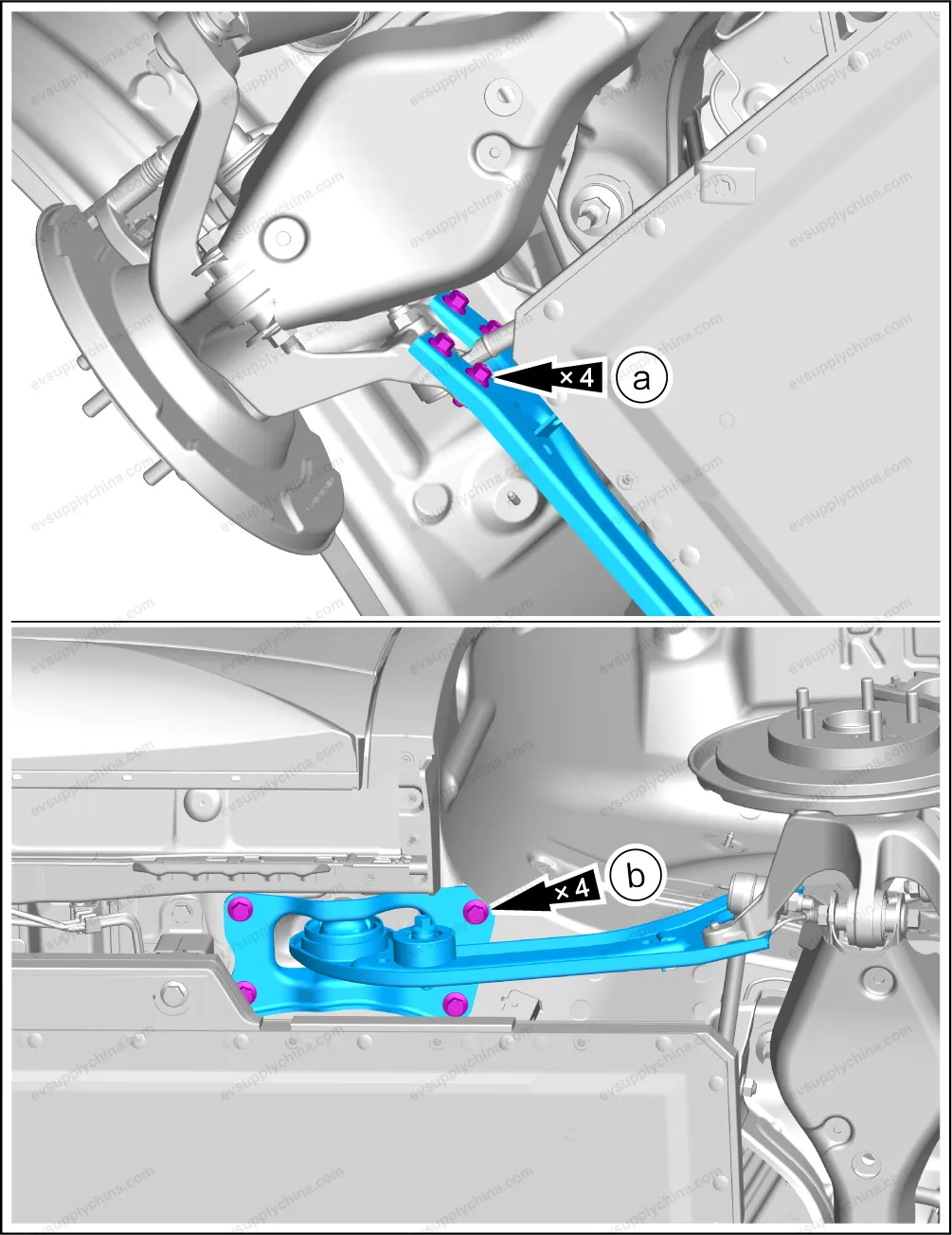 Rear suspension left traction arm assembly — BYD BYD Atto 3 — OE 13437987-00, SC2E-2914100A
