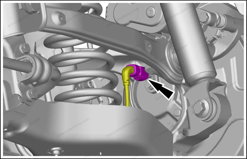 Left rear wheel speed sensor — BYD BYD Atto 3 — OE 13640051-00, EL-3630330A-D6
