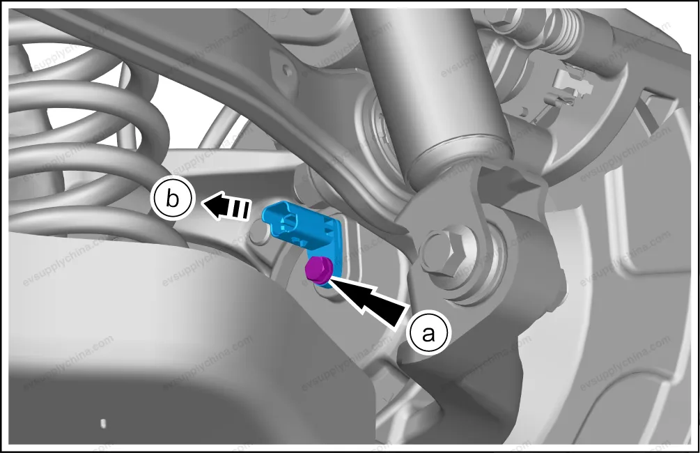 Left rear wheel speed sensor — BYD BYD Atto 3 — OE 13640051-00, EL-3630330A-D6