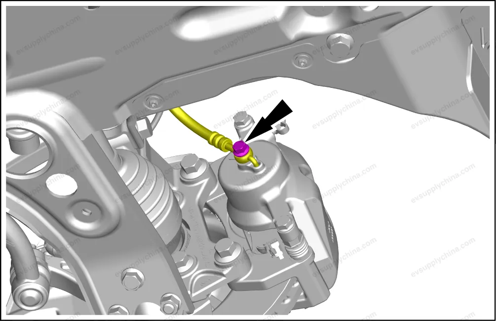 Left front brake hose assembly — BYD BYD Atto 3 — OE 13434531-00, SC2E-3561010A