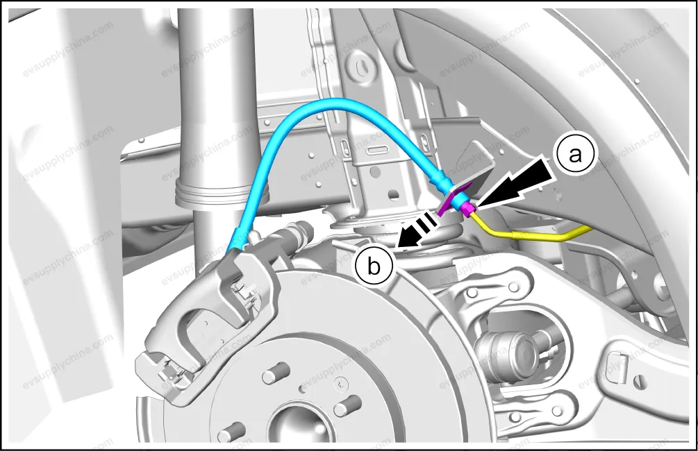 Left rear brake hose assembly — BYD BYD Atto 3 — OE 13434537-00, SC2E-3561030B