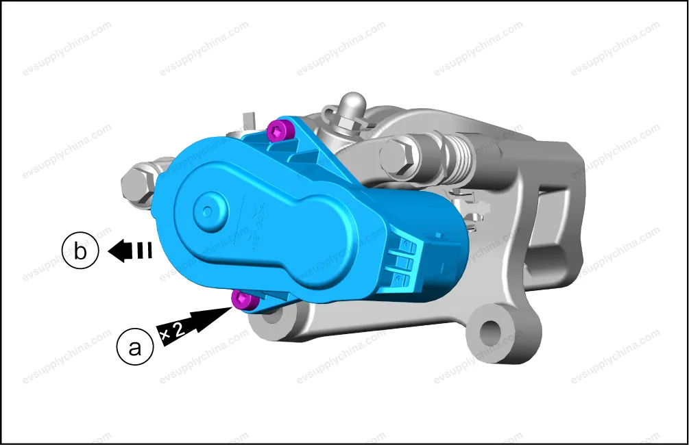 Wheeled EPB motor drive assembly - after-sales package — BYD BYD Atto 3 — OE 13831932-00, TA-3502210C