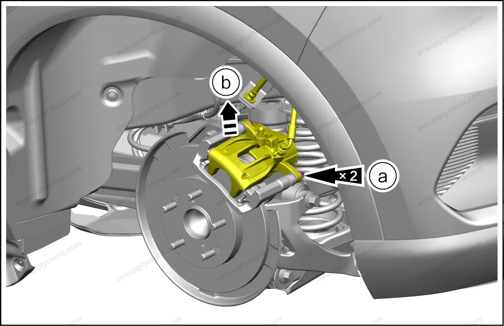 Rear brake pad assembly — BYD BYD Atto 3 — OE 16643529-00, SC2EM-3502001