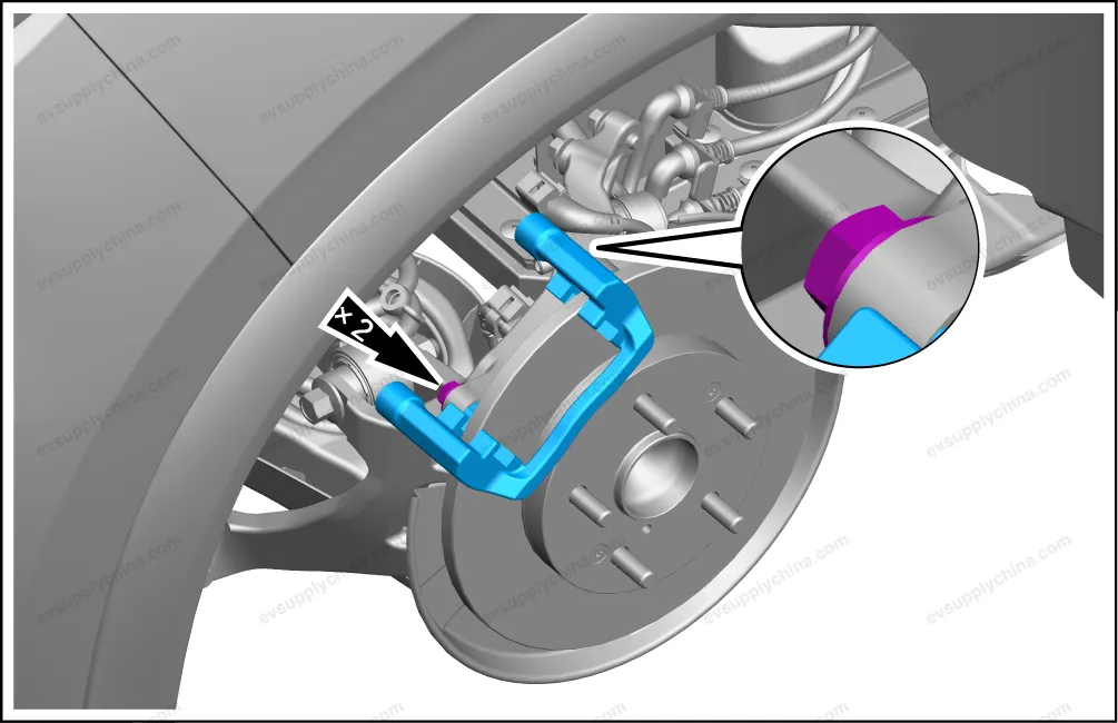 After-sales service package for left rear bracket assembly — BYD BYD Atto 3 — OE 13831931-00, SC2EM-3502610A
