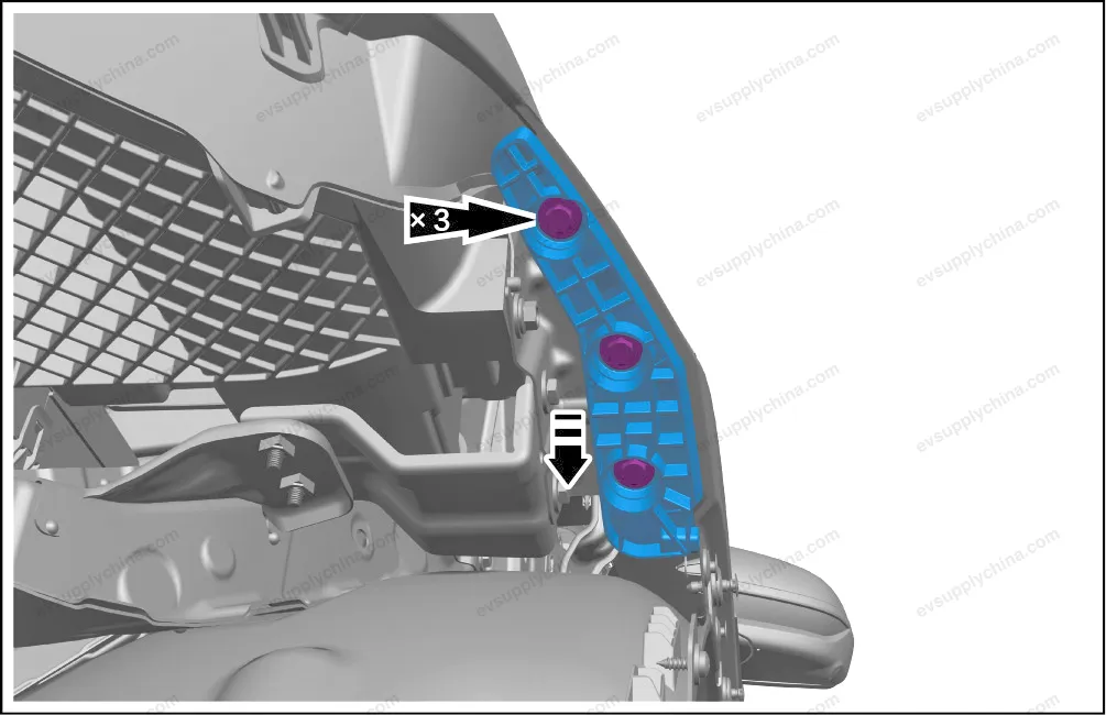Front bumper left bracket — BYD BYD Atto 3 — OE 13161560-00, SC2E-2803311