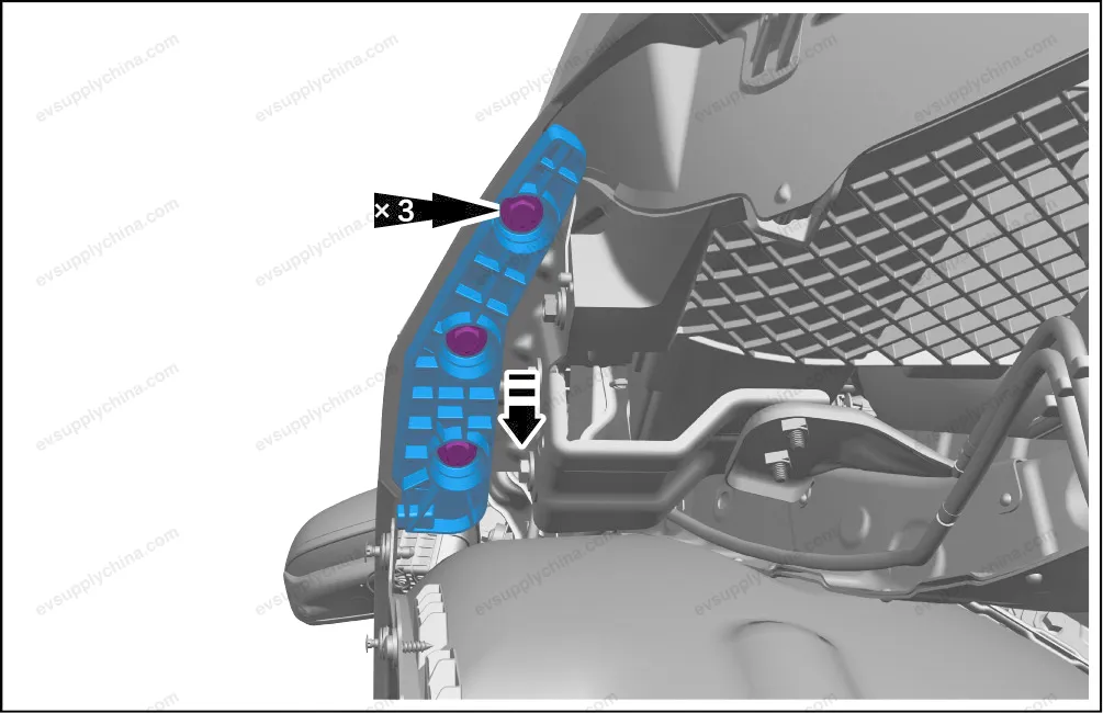 Front bumper left bracket — BYD BYD Atto 3 — OE 13161560-00, SC2E-2803311