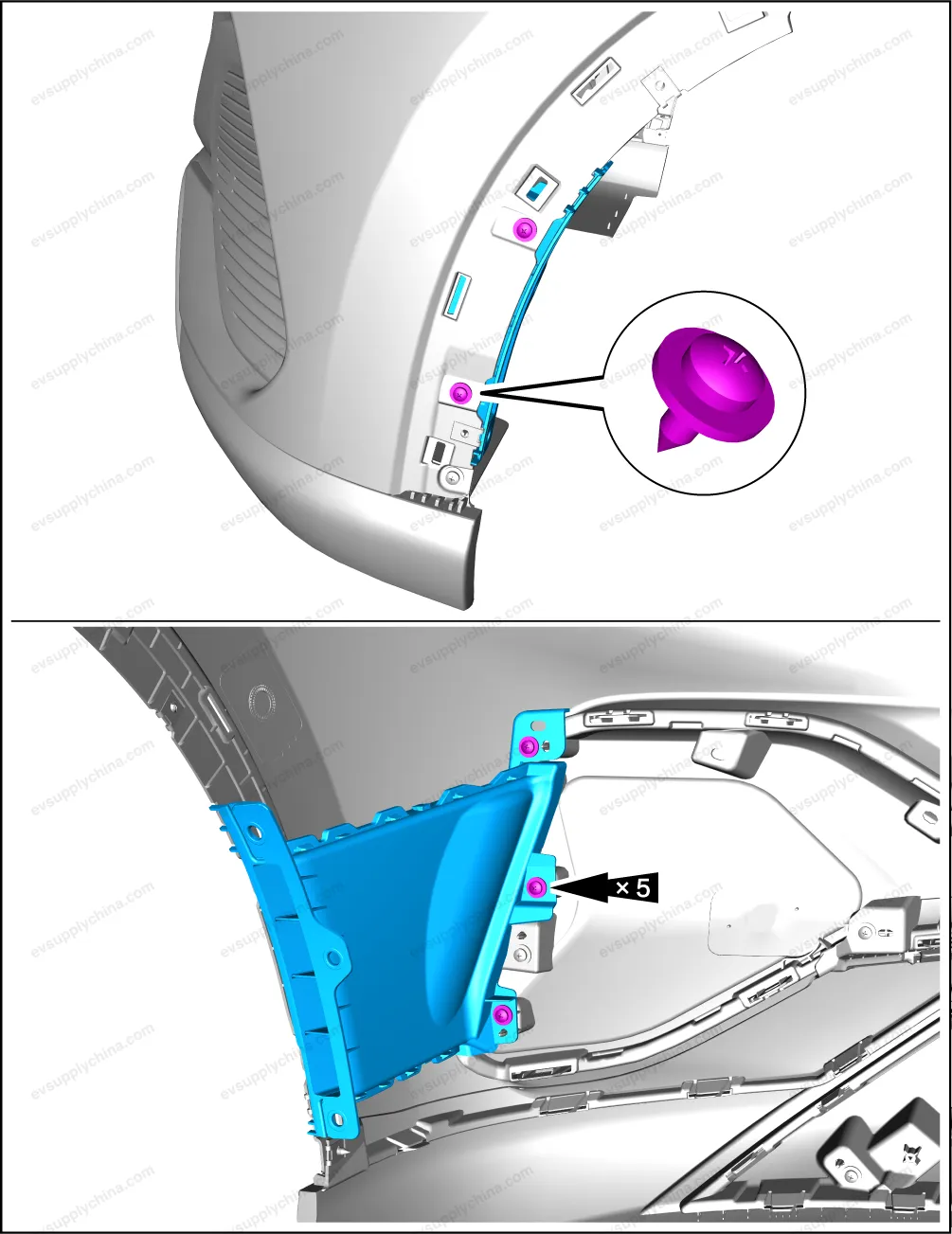 Front bumper left air intake II — BYD BYD Atto 3 — OE 13201622-00, SC2E-2803812