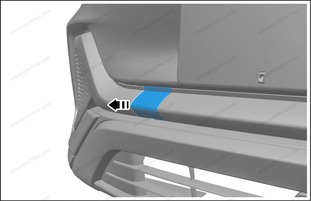 Front bumper left trim cover — BYD BYD Atto 3 — OE 13345479-00, SC2E-2803131A/92