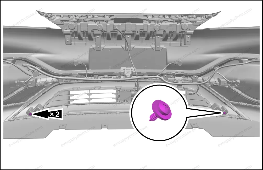 Front bumper lower trim — BYD BYD Atto 3 — OE 13161565-00, SC2E-2803116