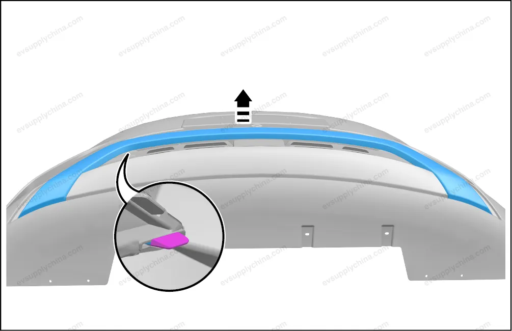 Front bumper lower trim — BYD BYD Atto 3 — OE 13161565-00, SC2E-2803116