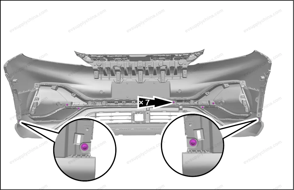 Front bumper body — BYD BYD Atto 3 — OE 13161518-00, SC2E-2803111