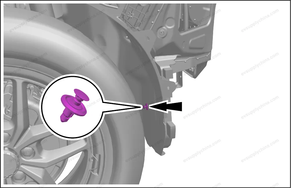 Rear bumper lower left support bracket assembly — BYD BYD Atto 3 — OE 13186487-00, SC2E-2804330