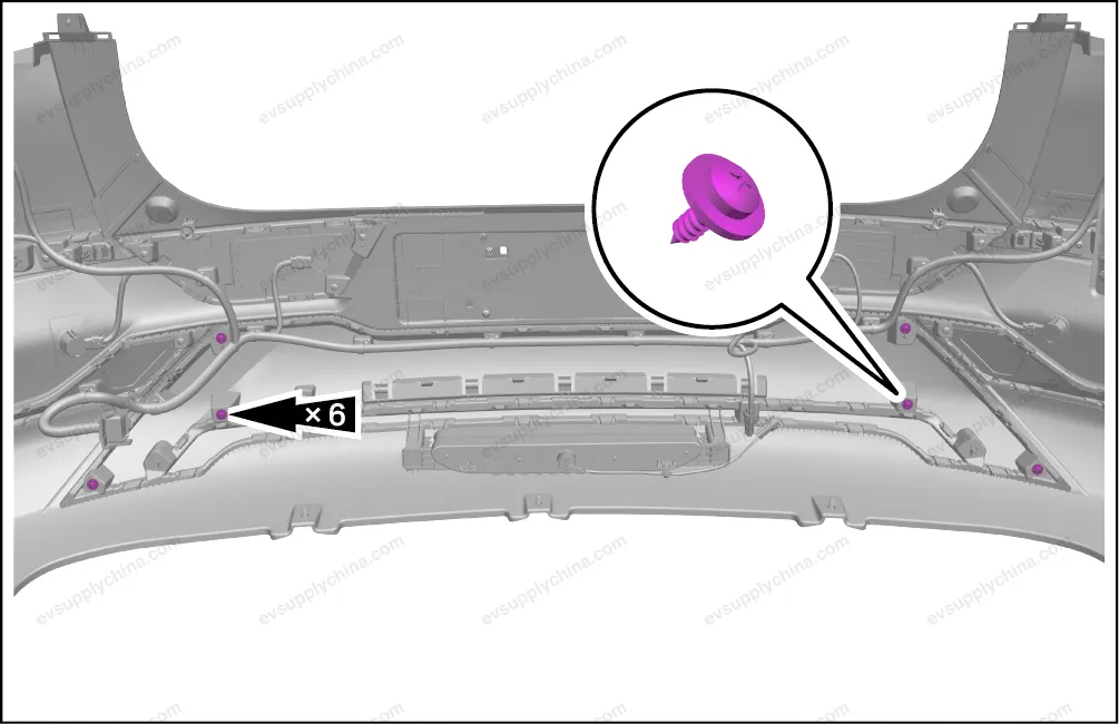 Rear bumper lower trim — BYD BYD Atto 3 — OE 13220424-00, SC2E-2804119