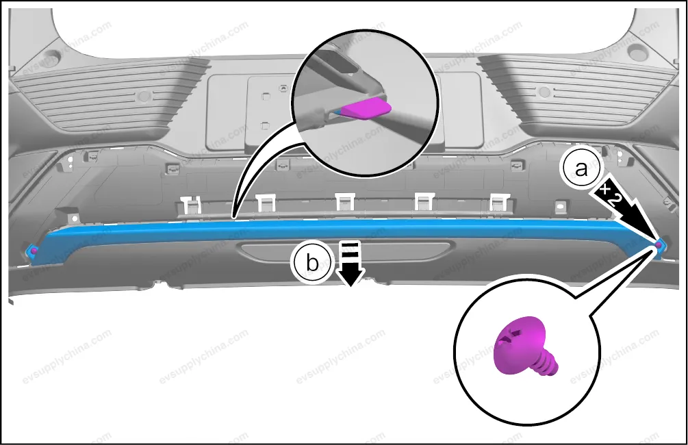 Rear bumper lower trim — BYD BYD Atto 3 — OE 13220424-00, SC2E-2804119