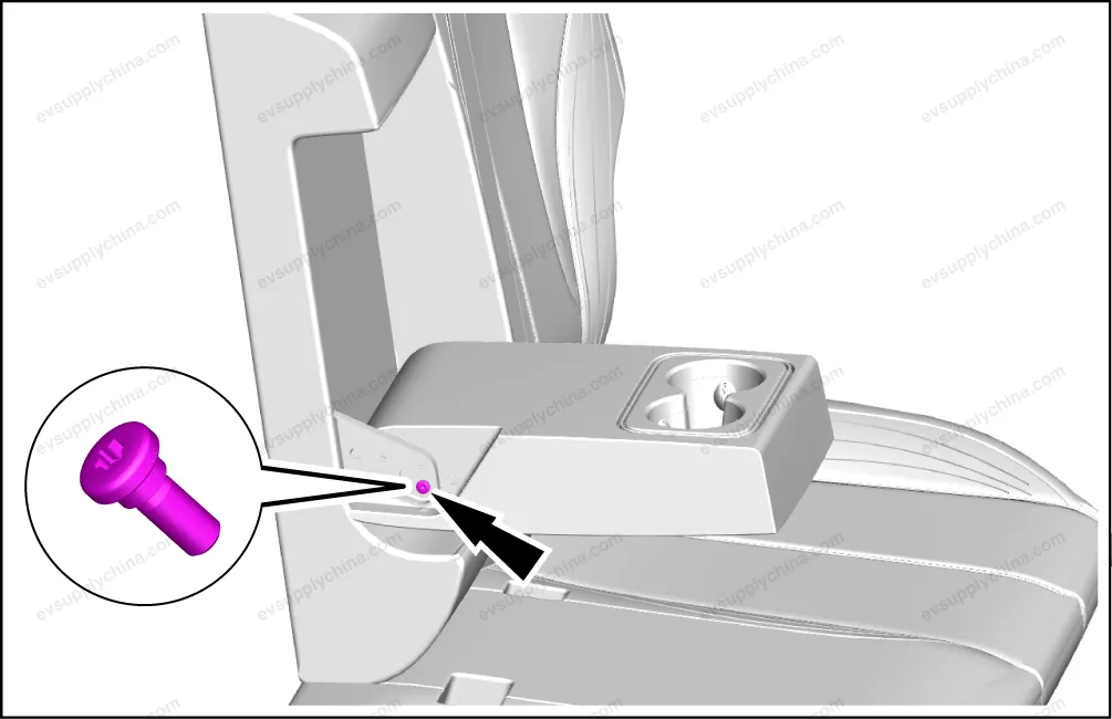 Rear and center three-point seat belt assembly — BYD BYD Atto 3 — OE 13465330-00, SC2EM-5812040