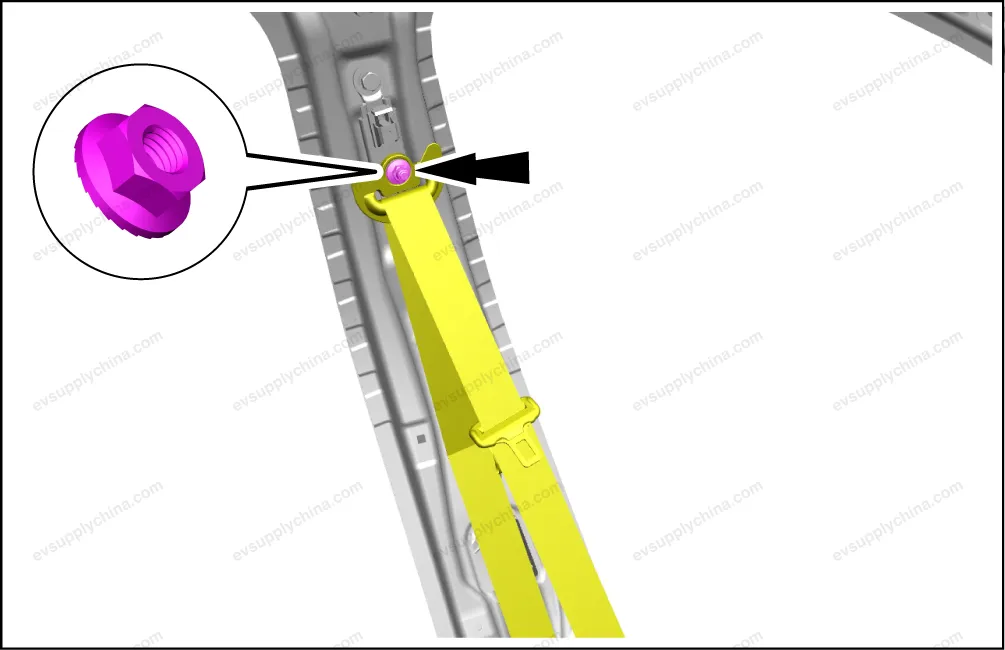 Right front seat belt assembly — BYD BYD Atto 3 — OE 13465320-00, SC2EM-5811020