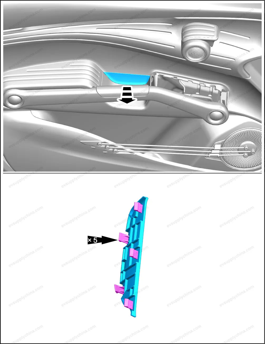 Left front door handle assembly — BYD BYD Atto 3 — OE 13451190-00, SC2EM-6105100