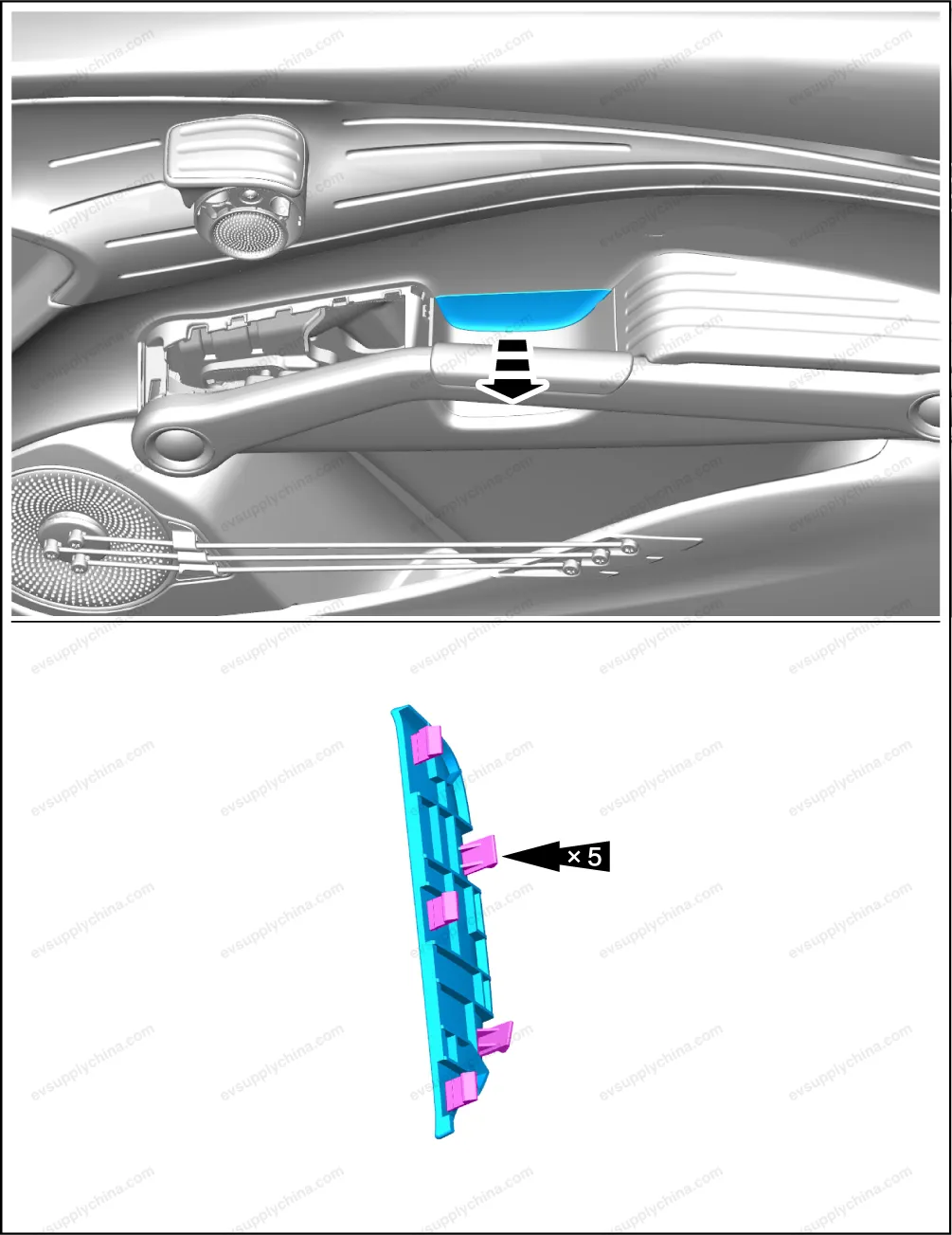 Right front door handle assembly — BYD BYD Atto 3 — OE 13451191-00, SC2EM-6105109