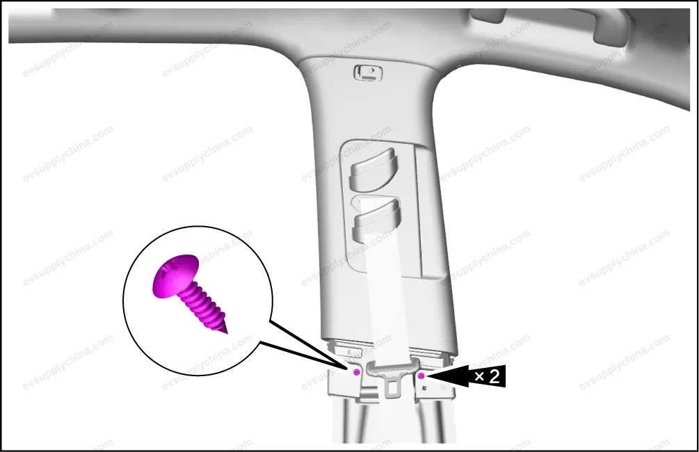 Left B-pillar upper guard plate assembly — BYD BYD Atto 3 — OE 13182864-00, SC2E-5402210A