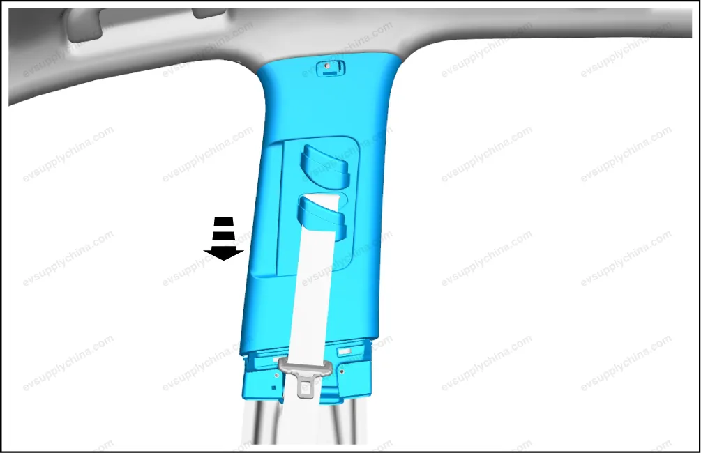 Right B-pillar upper guard plate assembly — BYD BYD Atto 3 — OE 13182860-00, SC2E-5402220A