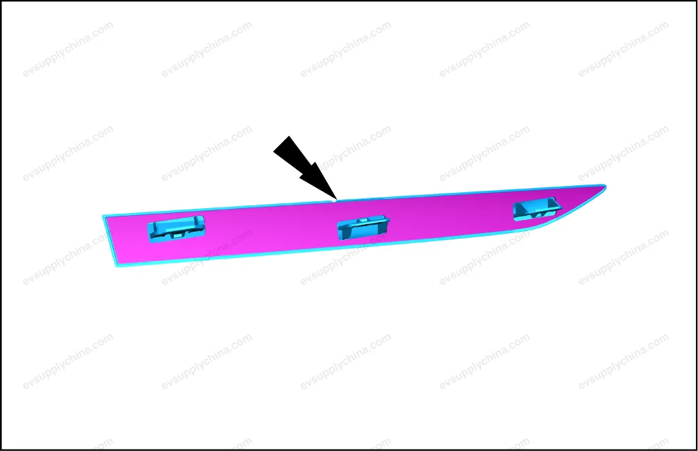 Left fender corner trim assembly — BYD BYD Atto 3 — OE 15171395-00, SC2E-5302330C