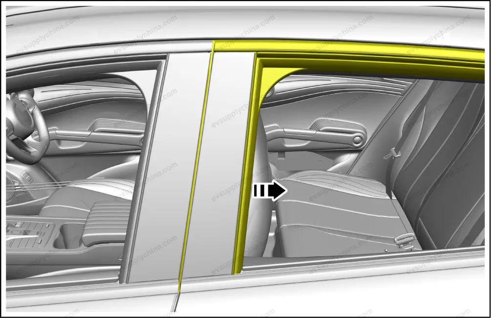 Left rear wheel arch trim panel assembly — BYD BYD Atto 3 — OE 13186501-00, SC2E-5302430