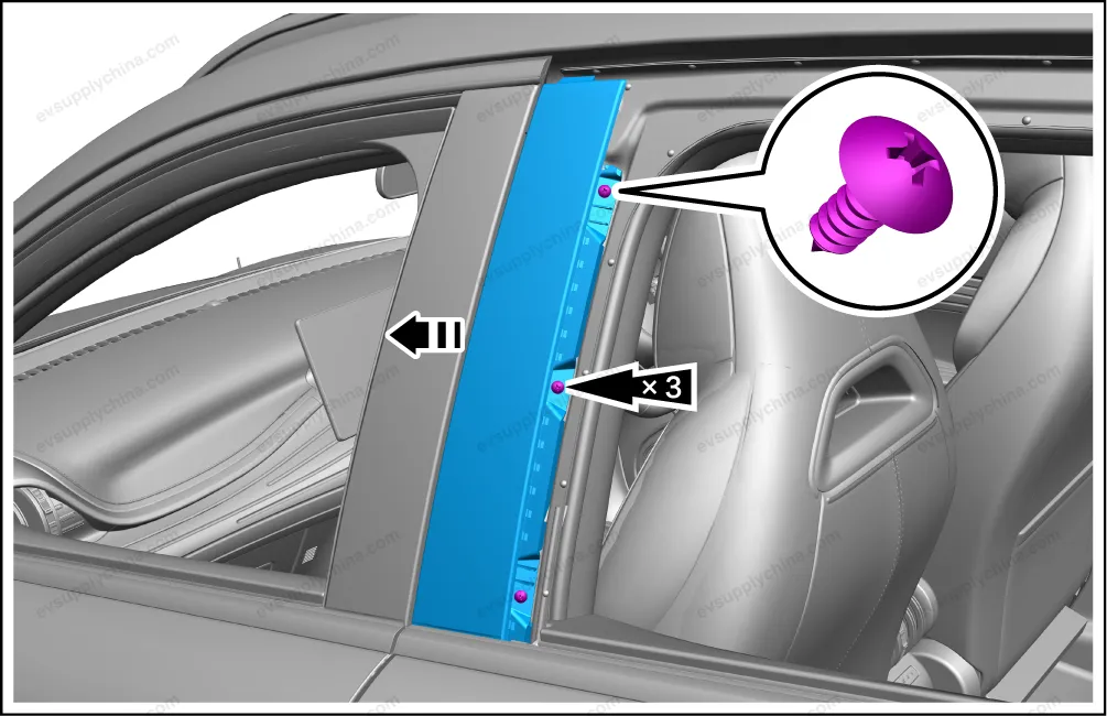 Left rear wheel arch trim panel assembly — BYD BYD Atto 3 — OE 13186501-00, SC2E-5302430