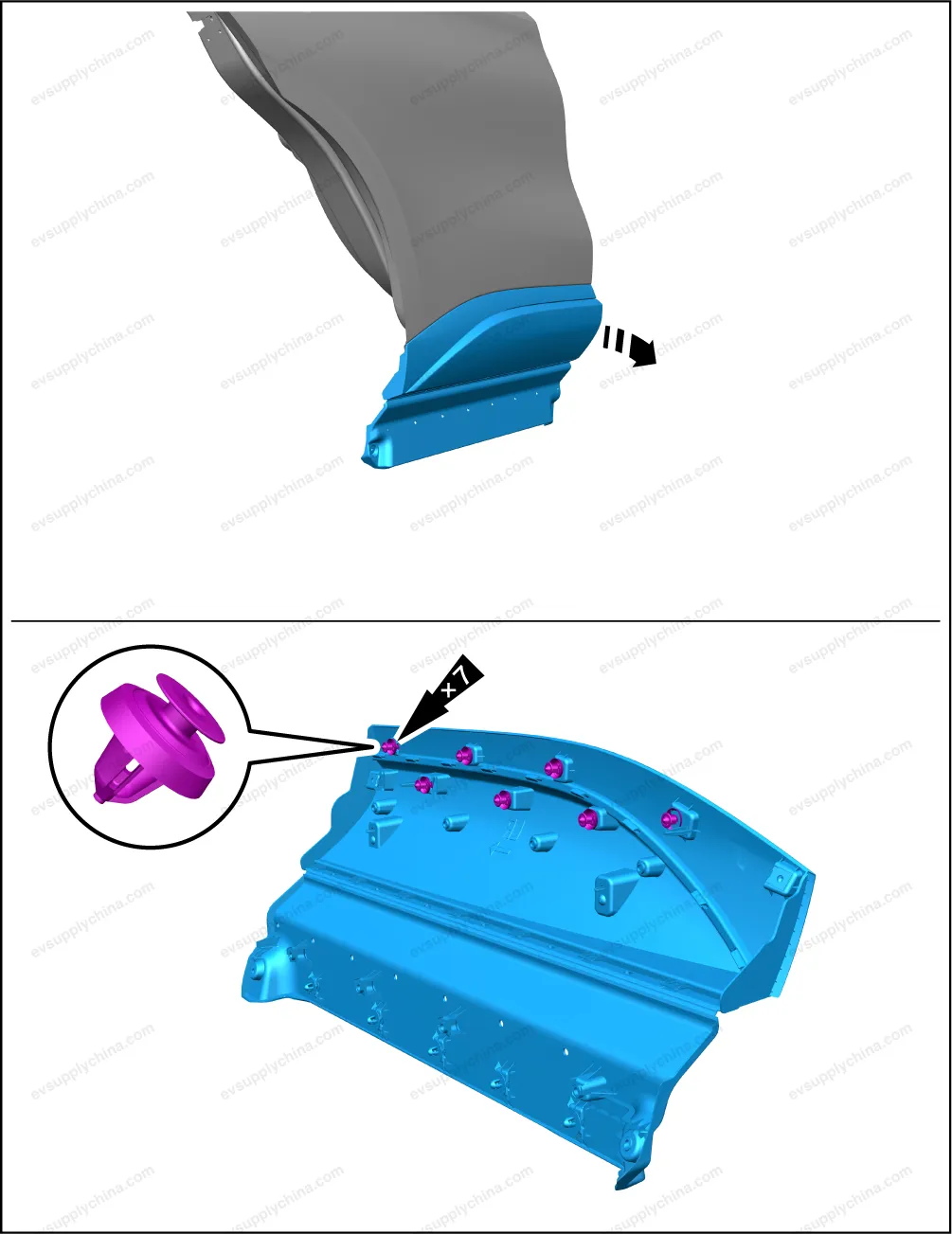 Left rear door skirt panel body — BYD BYD Atto 3 — OE 13732645-00, SC2E-5402851