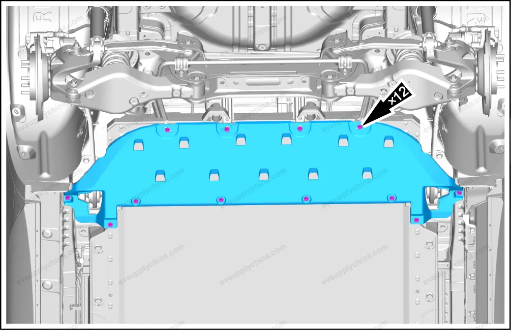 Rear floor mudguard bracket assembly — BYD BYD Atto 3 — OE 13222119-00, SC2E-3102750