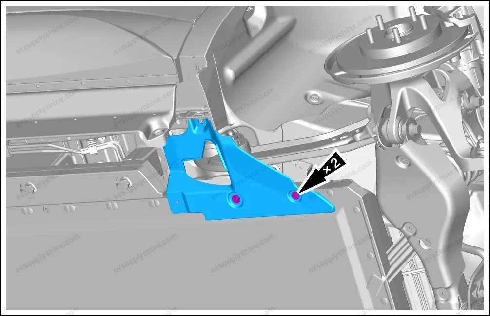 Rear floor mudguard bracket assembly — BYD BYD Atto 3 — OE 13222119-00, SC2E-3102750