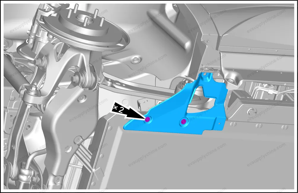 Rear floor mudguard — BYD BYD Atto 3 — OE 13222124-00, SC2E-3102671A