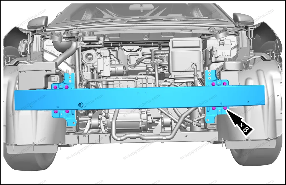 مجموعة عارضة الصدّام الأمامي — BYD BYD Atto 3 — OE 13778432-00, SC2EM-8400010/77