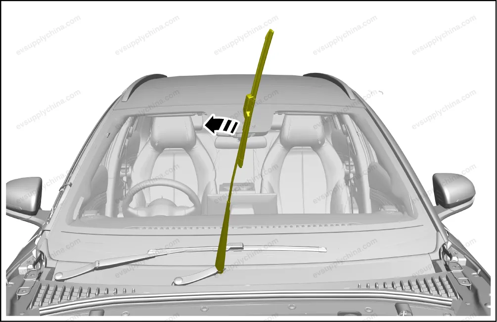 Front wiper left blade assembly — BYD BYD Atto 3 — OE 13592871-00, SC2EM-5205110A