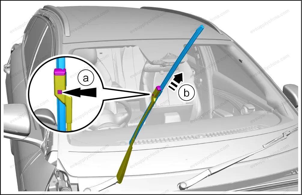 Front wiper left blade assembly — BYD BYD Atto 3 — OE 13592871-00, SC2EM-5205110A
