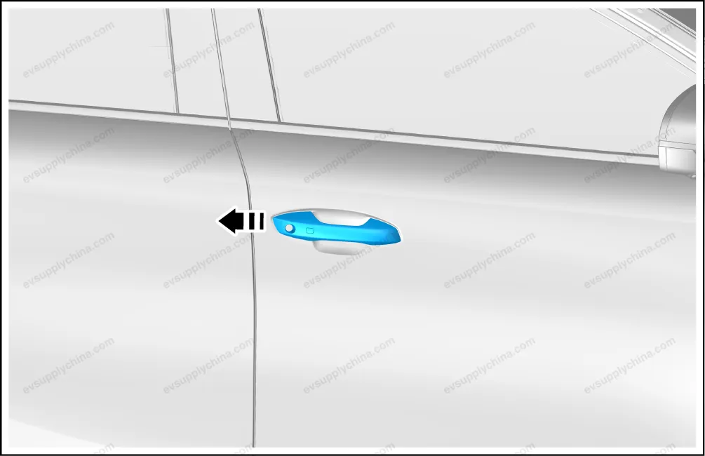Left front door handle assembly — BYD BYD Atto 3 — OE 13451190-00, SC2EM-6105100