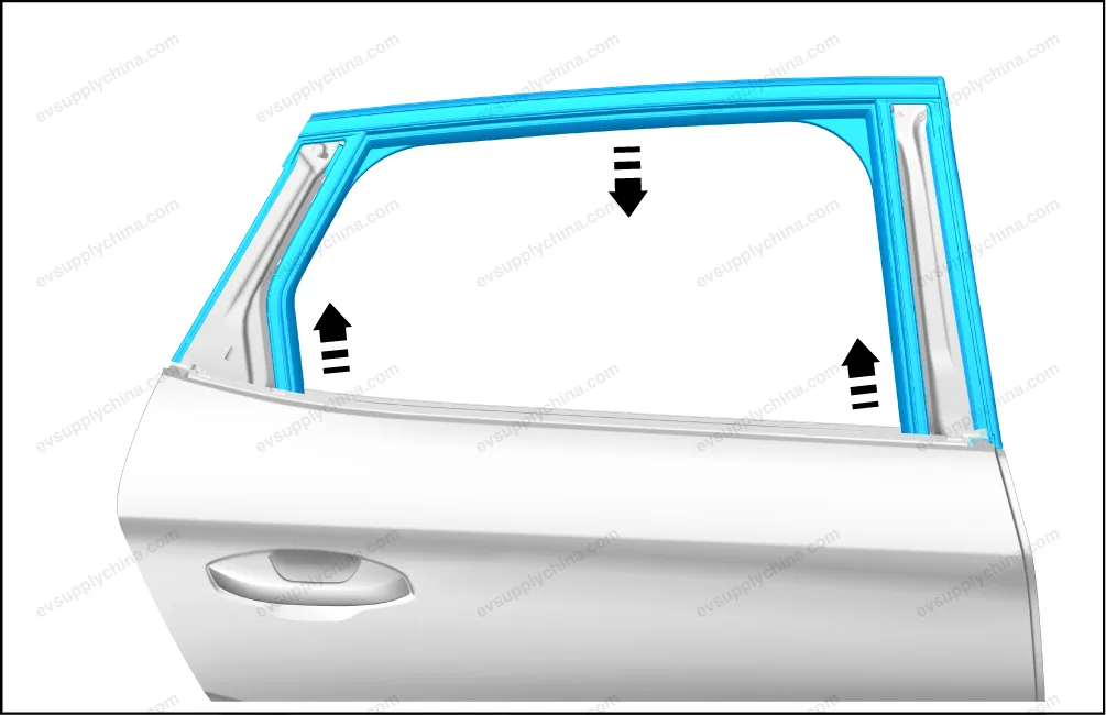Right Rear Door Window Bracket Assembly — BYD BYD Atto 3 — OE 13177382-00, SC2E-6204120