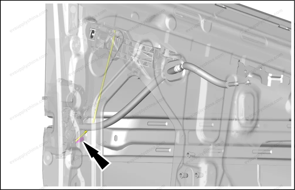Left front door lock assembly — BYD BYD Atto 3 — OE 13466920-00, SC2EM-6105200A