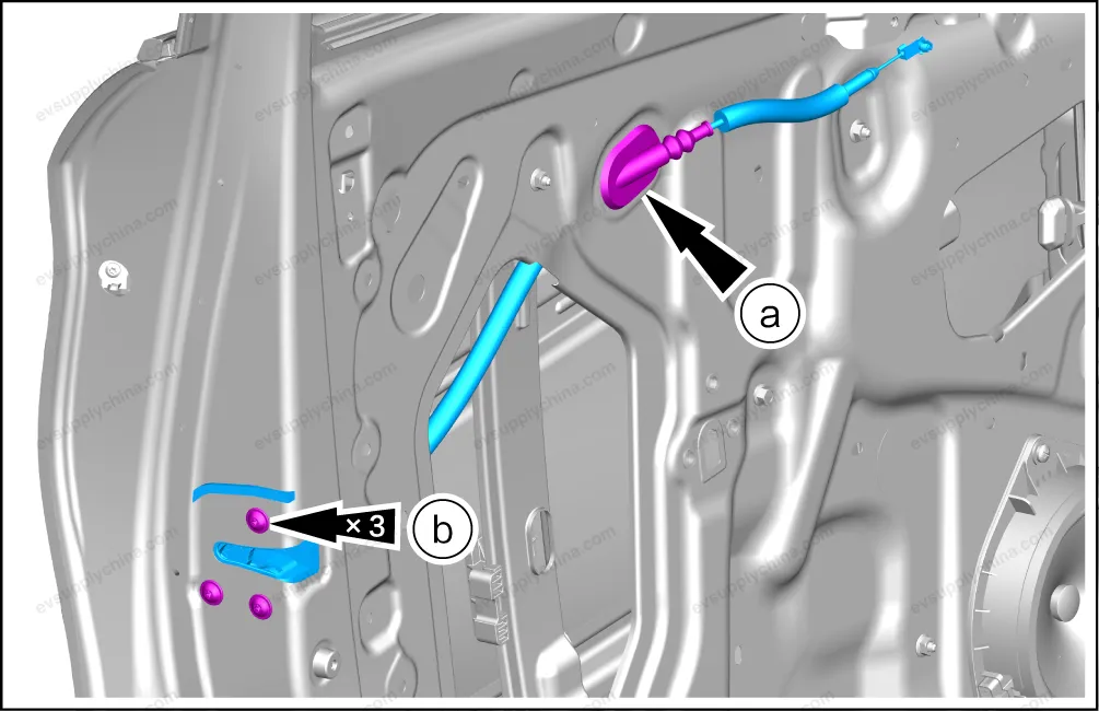 Left front door lock assembly — BYD BYD Atto 3 — OE 13466920-00, SC2EM-6105200A